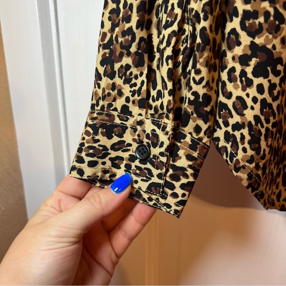 #85 BEACHLUNCHLOUNGE LEOPARD PRINT TOP SMALL - Picture 5 of 5
